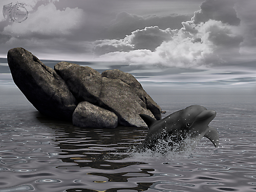 Море в серых тонах